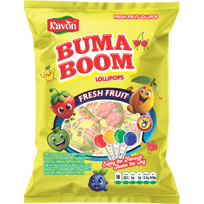 Buma Boom Mango Lollipops
