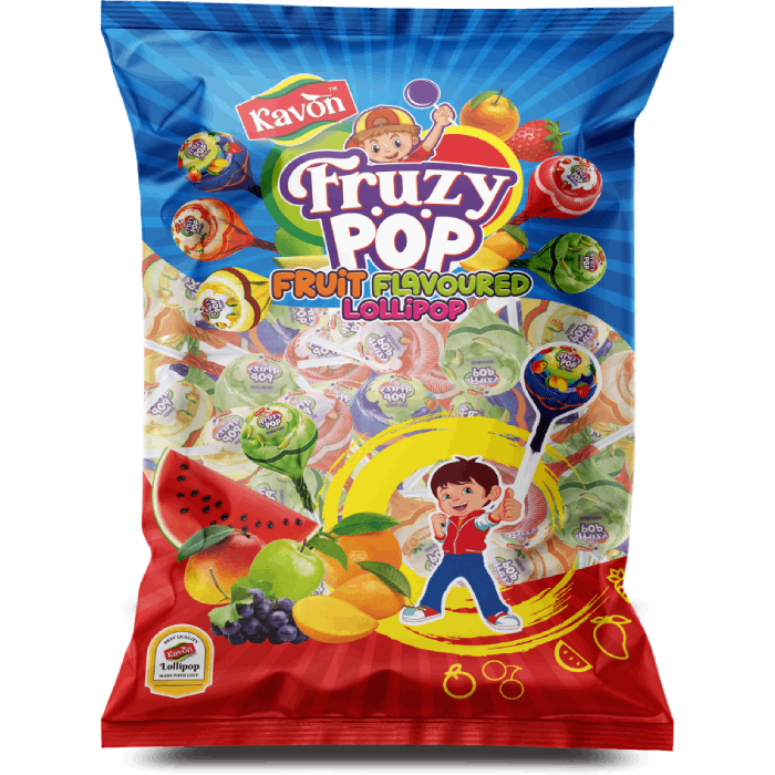 Fruzy Pop Fruit Flavoured Lollipop